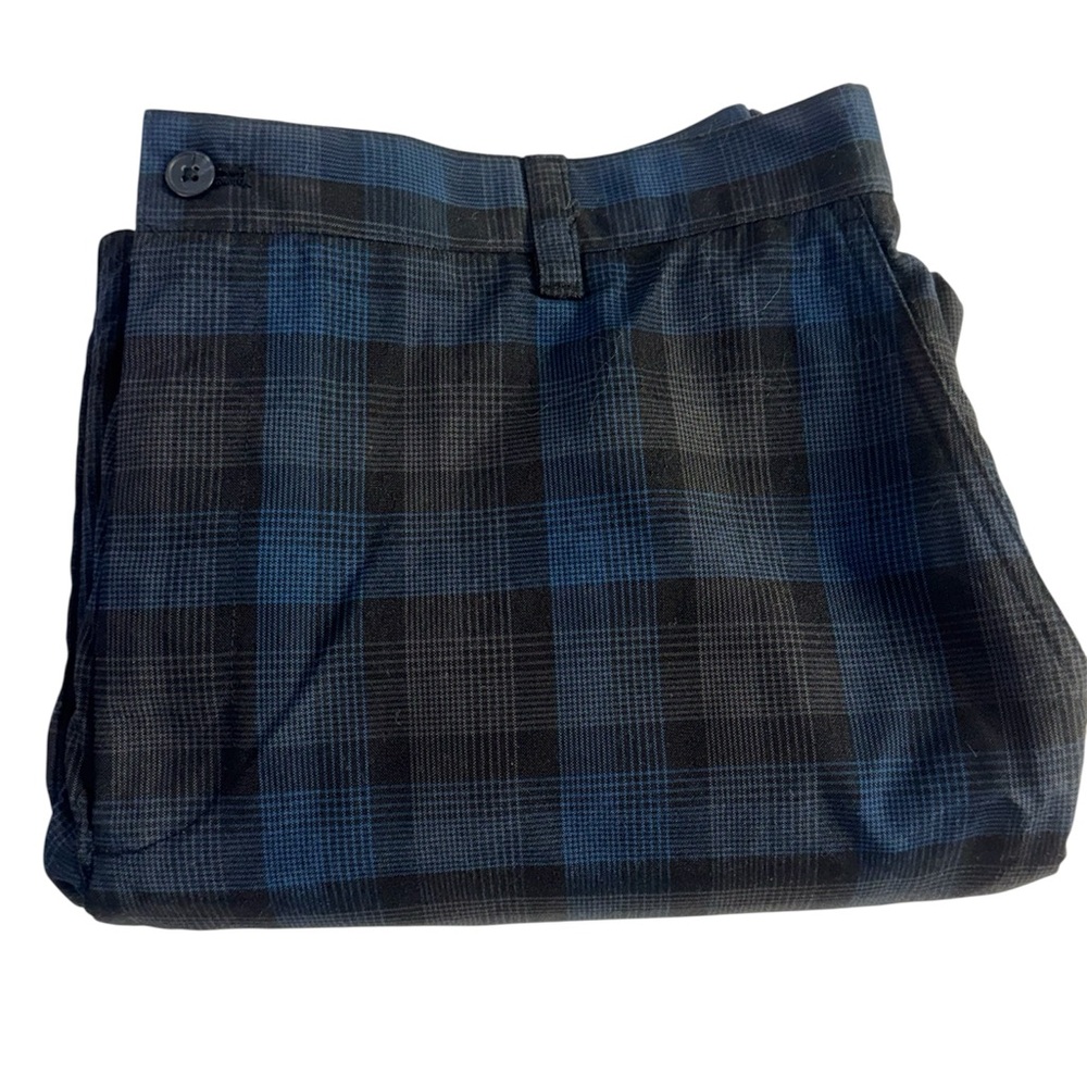 Izod Blue and Black Plaid Men's Pants